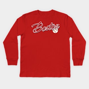 Red Sox Boston Kids Long Sleeve T-Shirt